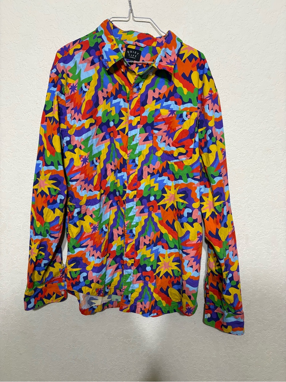 Quiet Life Bryant Burst Multicolor Abstract Button-Down Shirt